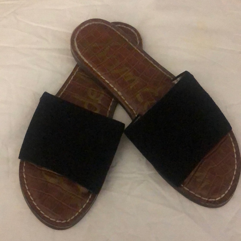 Sam Edelman Black Slide Sandals, Size 6